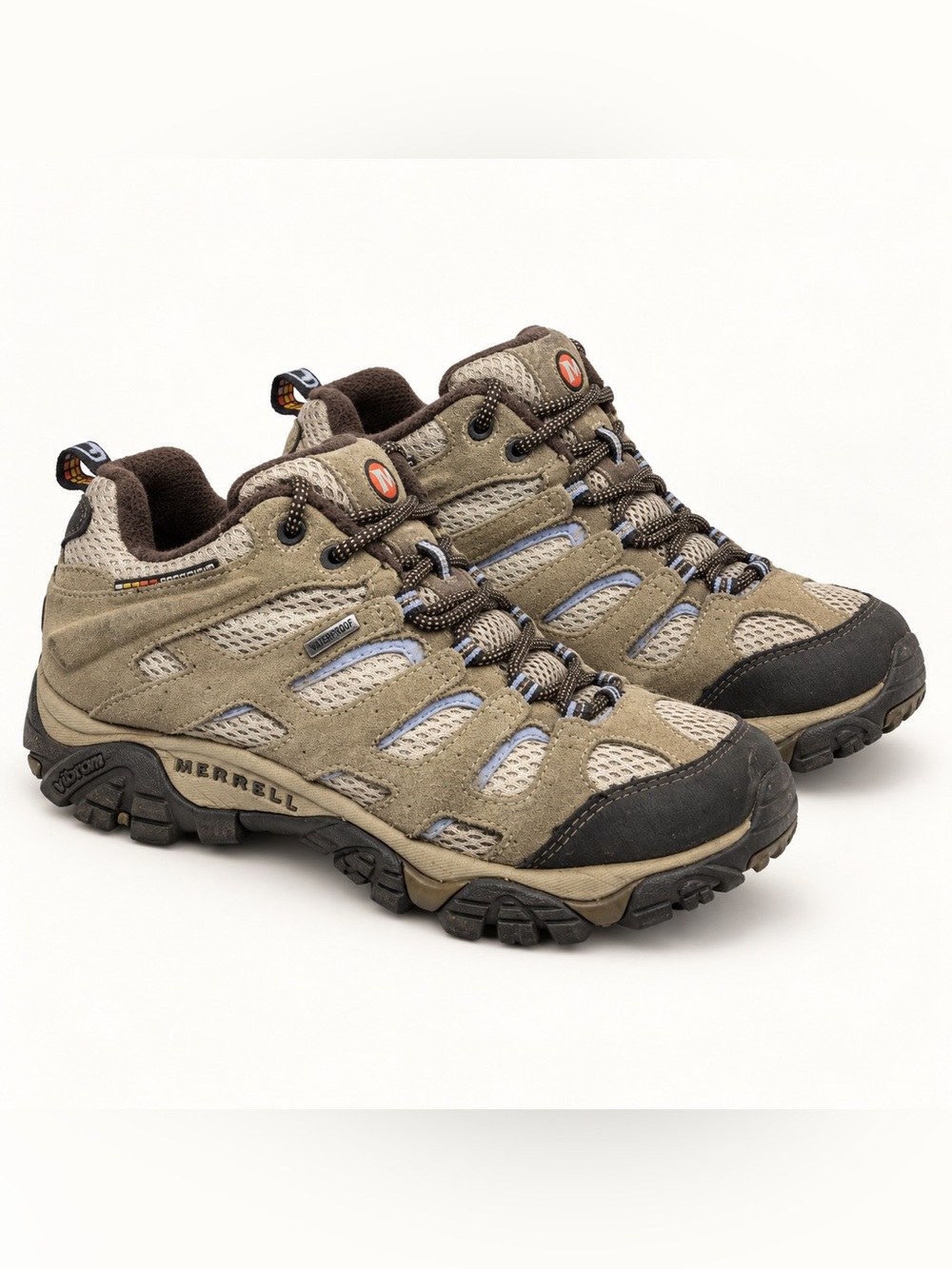 Merrell Moab Mid Waterproof Hiking Boots Women’s 8.5 Dusty Olive J88790